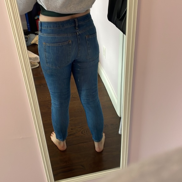 Everlane skinny ankle length blue jeans - Picture 2 of 6